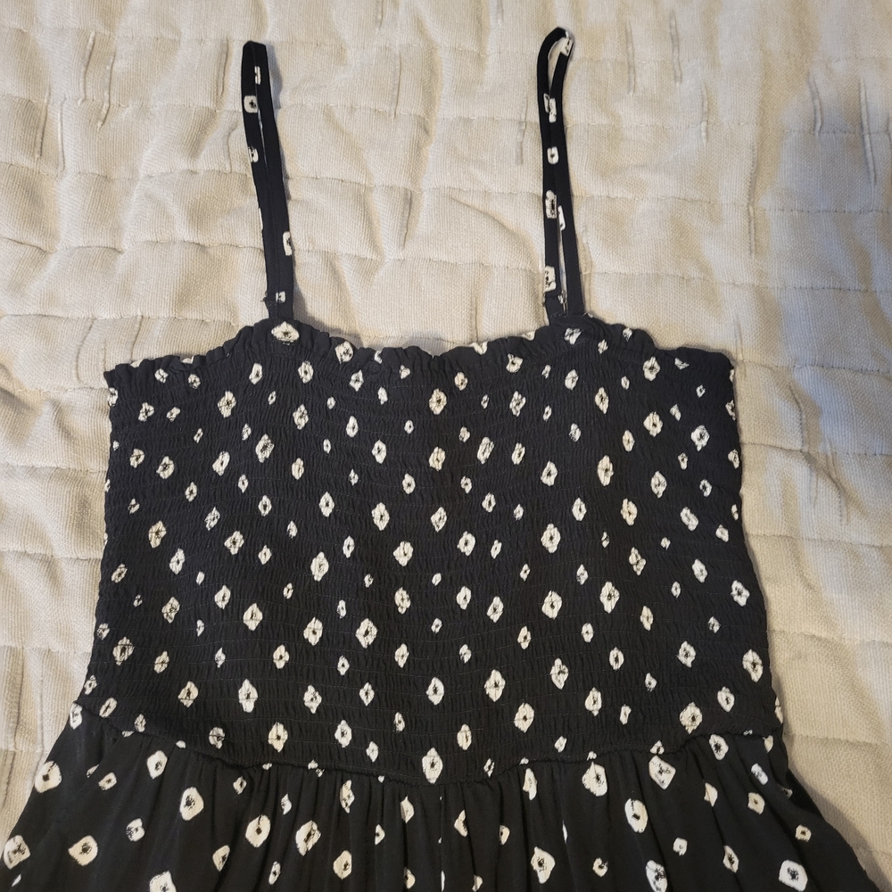 LOFT Black and White Polka Dot Jumpsuit - Picture 5 of 8